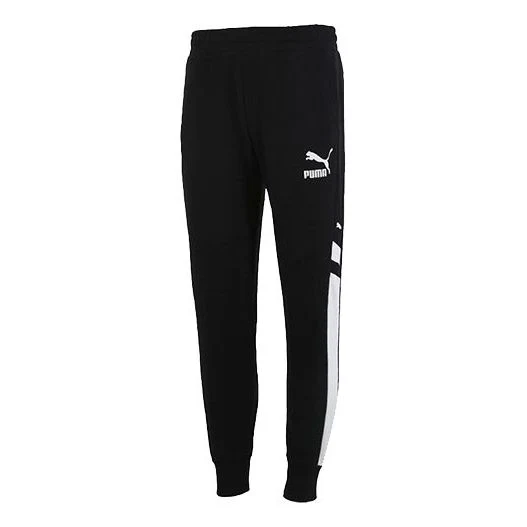 PUMA Casual Sweatpants 'Black White' 530685-01