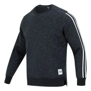 Under Armour Essential Fleece Heritage Crew Sweatshirt 'Black' 1373814-001