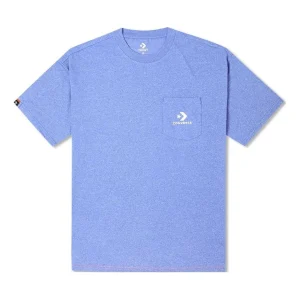 Converse Embroidered Pocket T-Shirt Asia Sizing 'Washed Indigo' 10023283-A01