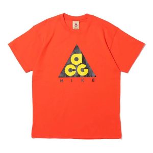 Men's Nike x ACG Printing Short Sleeve Red T-Shirt CV1533-634