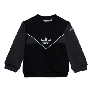 (PS) adidas Adicolor Crew Set 'Black Grey' IC9113