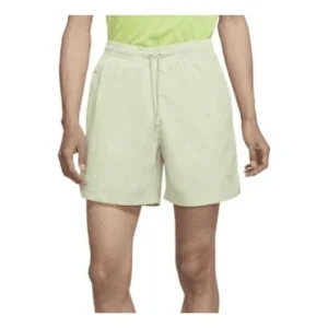 Men's Nike NAI-KE Cha Nai-Ke Cha Series Solid Color Breathable Lacing Straight Shorts Light Olive Green Gray DV6194-371