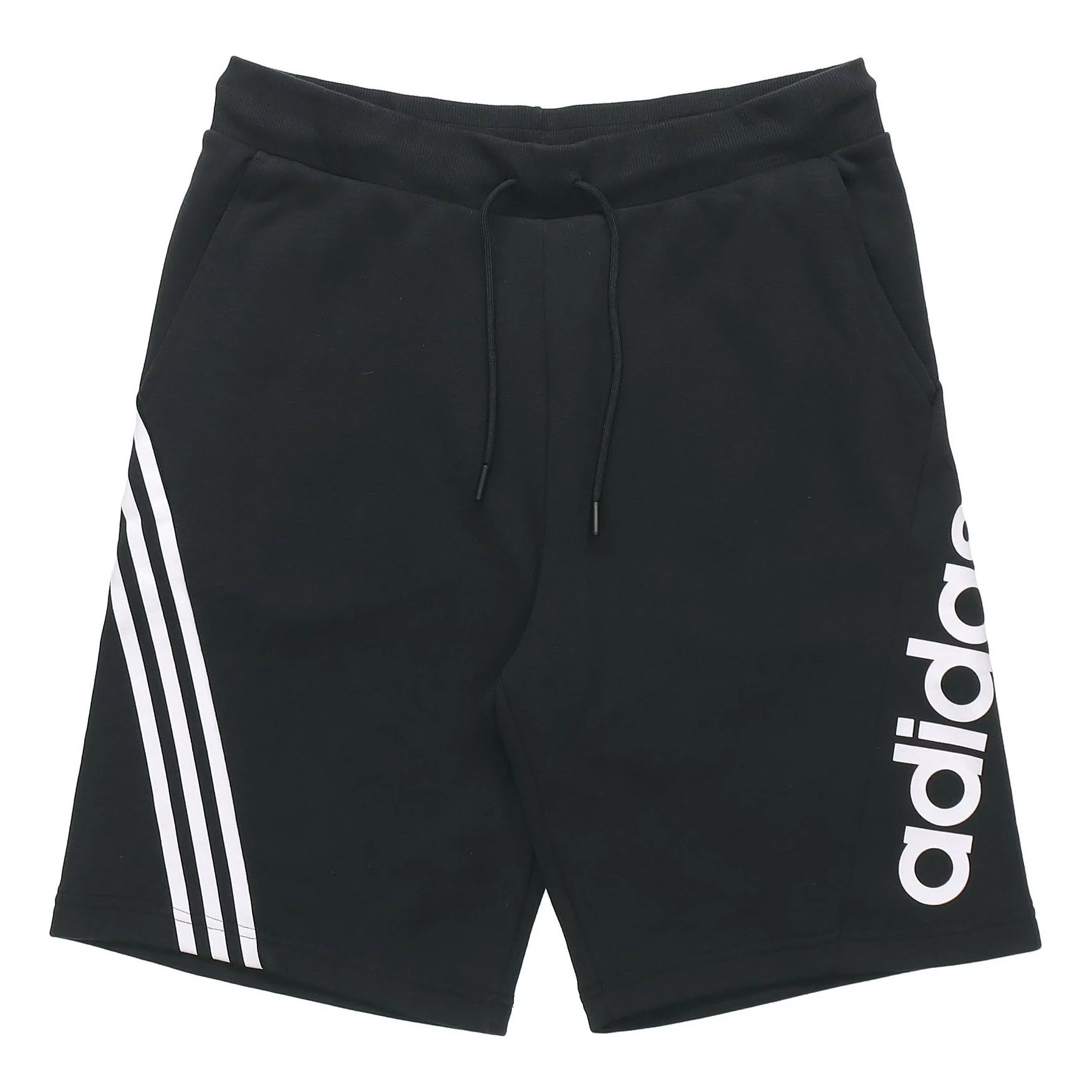 adidas neo Side Stripe Logo Printing Casual Sports Shorts Black GJ6691