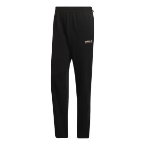 Men's adidas originals Solid Color Loose Sports Pants/Trousers/Joggers Black HF4771