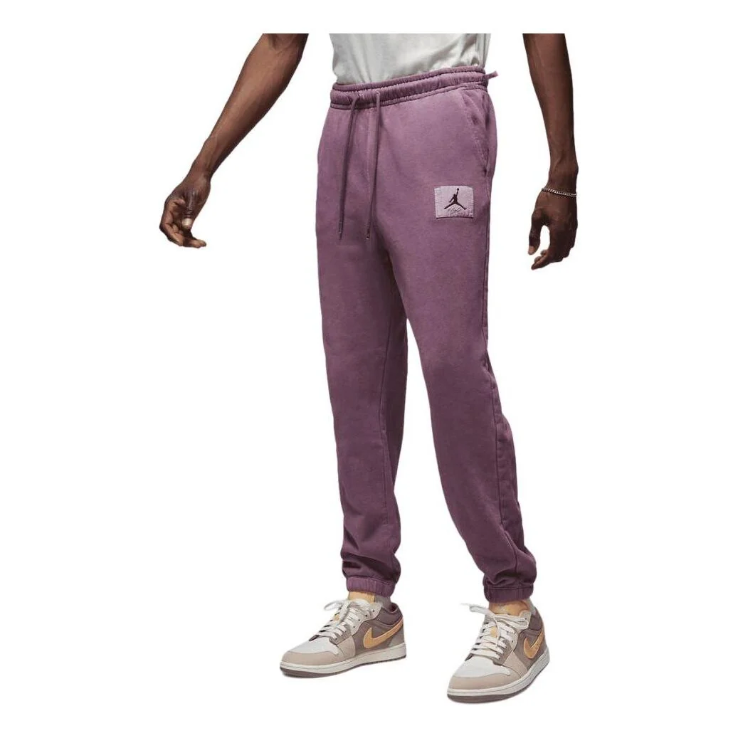 Air Jordan Essential Fleece Washed Trousers 'Purple' FB7299-508
