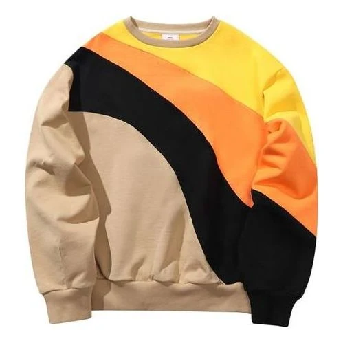 Li-Ning 2019 New York Fashion Week Contrasting Colors Pullover 'Beige Orange Black' AWDP727-2