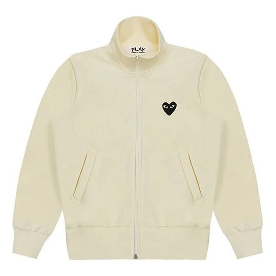 COMME des GARCONS PLAY Big Black Heart Zip Up Sweatshirt 'Off-White' AZ-T256-051-3