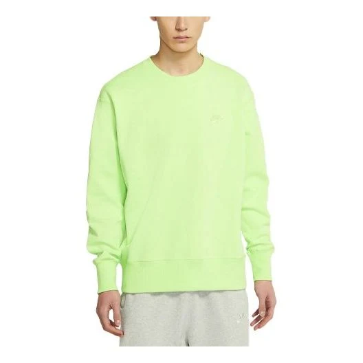Nike Sportswear Logo Casual Sports Round Neck Pullover Orange DA0022-399