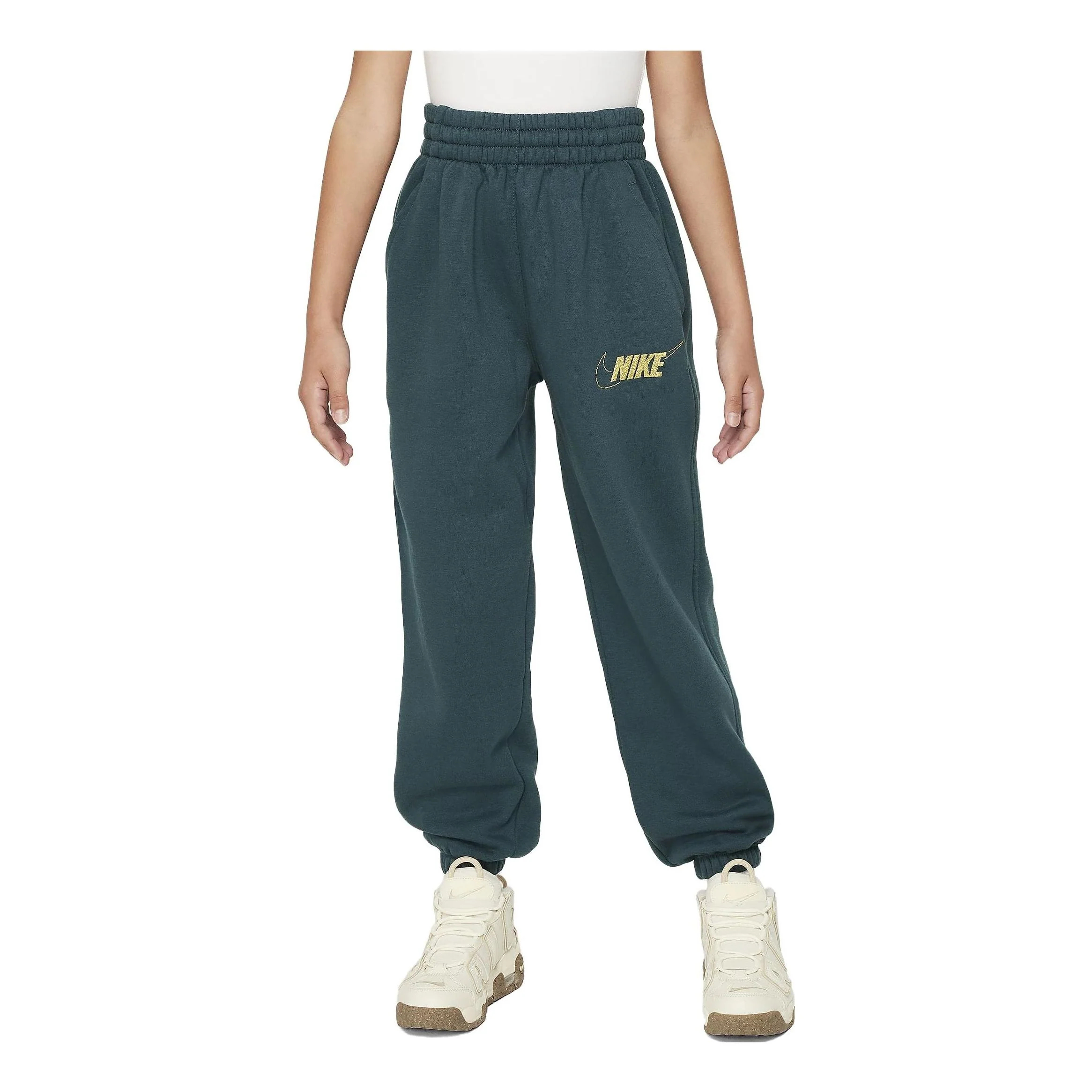 (GS) Nike Sportswear Club Fleece Loose Pants 'Deep Jungle' FJ6163-328
