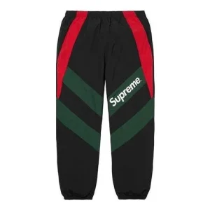 Supreme Paneled Track Pants 'Black Green Red' SUP-SS20-111