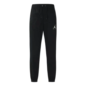 Air Jordan Jumpman Woven Casual Bundle Feet Sports Pants Black DJ6383-010