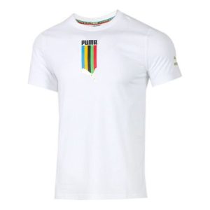 PUMA TFS Graphic Tee Living Series Sports Short Sleeve White 599997-52