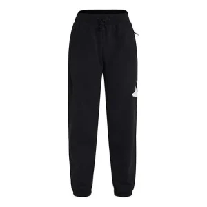 adidas MENS Fi Pant 3b Logo Print Ankle banded Knit Pants Black GQ6213