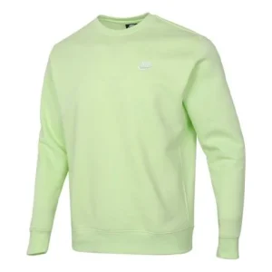 Nike Sportswear Club Fleece Stay Warm Sports Pullover Round Neck Green BV2663-383