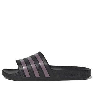 (WMNS) adidas Adilette Aqua 'Black Purple' GX4279