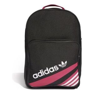 adidas Originals Trefoil Classic Retro Backpack 'Black Pink' EC2506