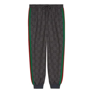 Gucci Jumbo GG Jogging Pant With Web 'Grey Dark Grey' 715192-XJF52-1155