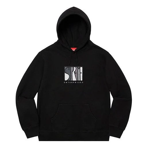Supreme Enterprises Hooded Sweatshirt 'Black White' SUP-FW20-167