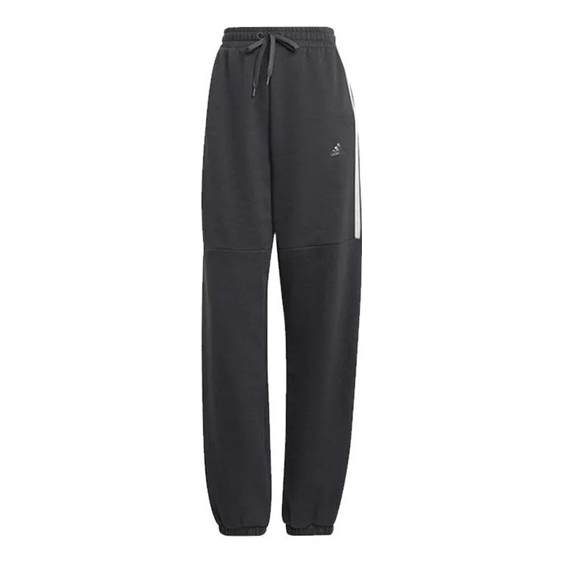 (WMNS) adidas Hyperglam High-Rise Sweatpants Asia Sizing 'Black' HC2919
