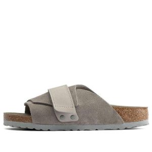 Birkenstock Kyoto Nubuck/Suede Leather Narrow Fit 'Stone Coin' 1020737