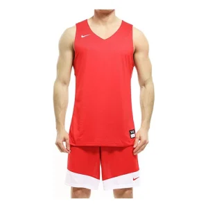 Nike Sports Training Breathable Shorts Red White Splicing 867768-658