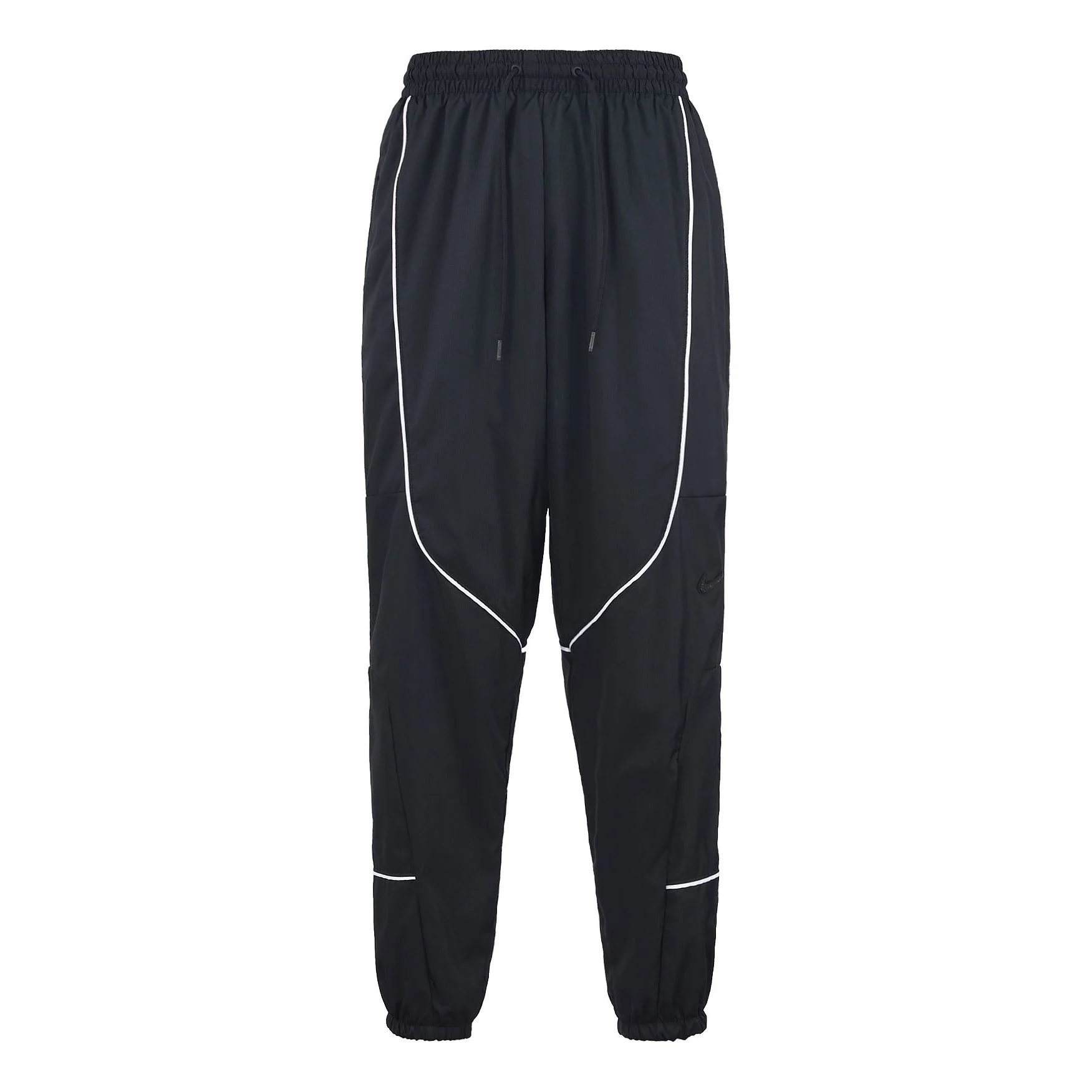 Men's Nike Throwback Casual Basketball Sports Bundle Feet Long Pants/Trousers Autumn Black CV1915-010