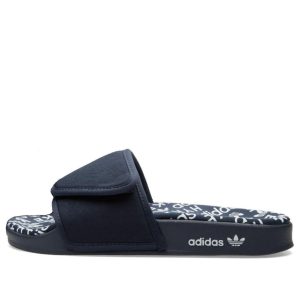 adidas originals Hyke x AOH-008 Slide Asia Sizing 'Night Navy' S79343