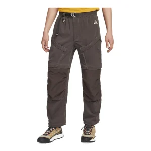 Men's Nike Solid Color Printing Lacing Cargo Casual Pants/Trousers Brown DN3944-220