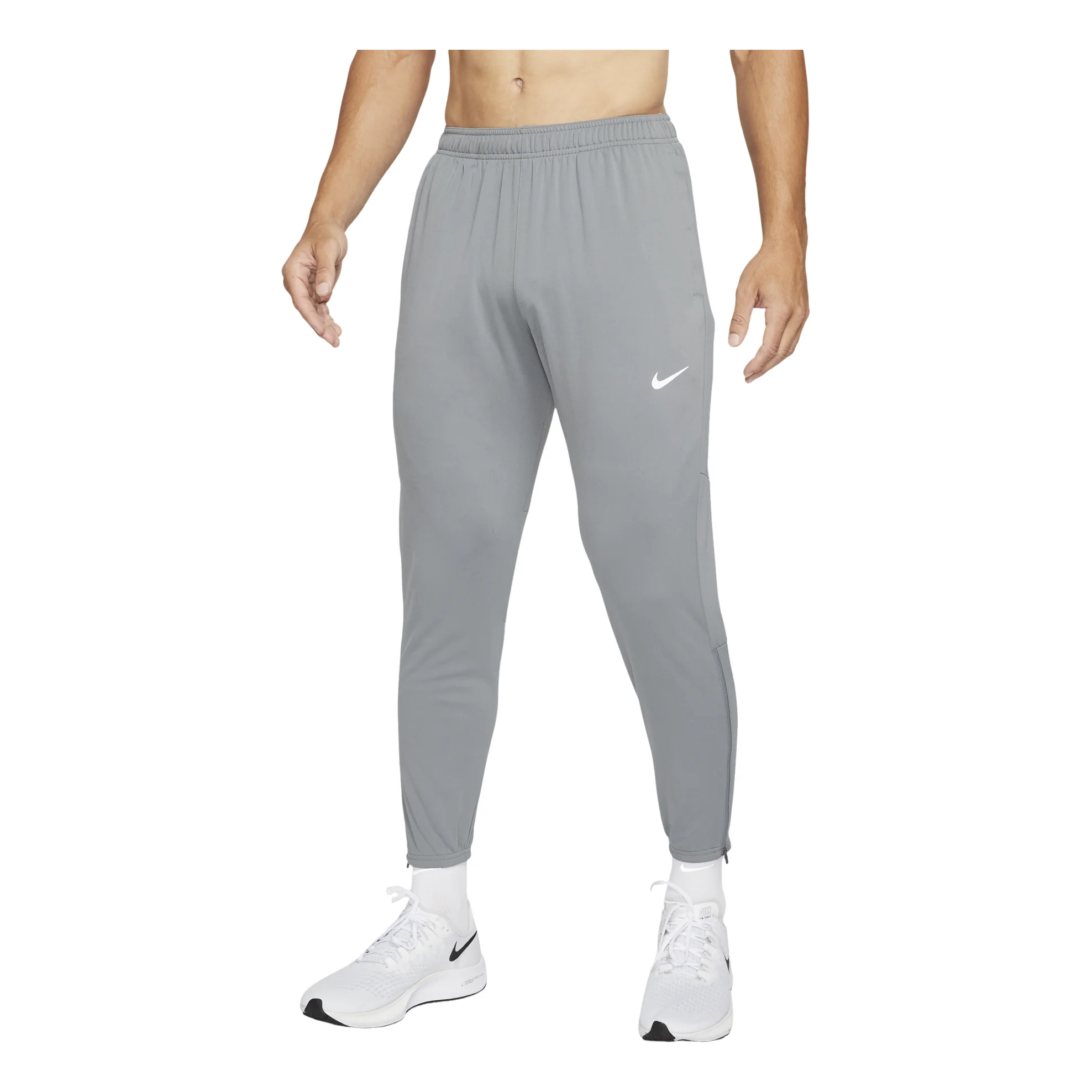 Men's Nike Sports Fitness Training Running Knit Long Pants/Trousers Gray DD5004-084
