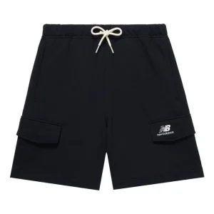 New Balance Logo Cargo Shorts Asia Sizing 'Black' 5VD24043-BK