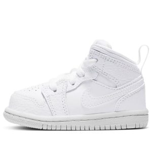 (TD) Air Jordan 1 Mid 'Triple White' 640735-130