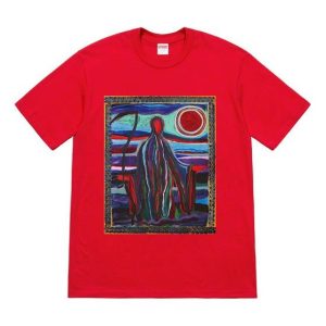 Supreme SS19 Reaper Tee Printing Short Sleeve Unisex Red SUP-SS19-10490