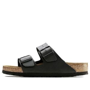 Birkenstock Arizona Soft Footbed Birko-Flor Narrow Fit 'Black' 0551253