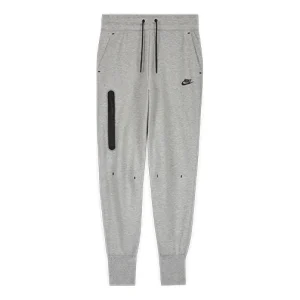 (WMNS) Nike Sportswear Tech Fleece Zipper Slim Fit Bundle Feet Sports Pants/Trousers/Joggers Dark Grey CW4293-063