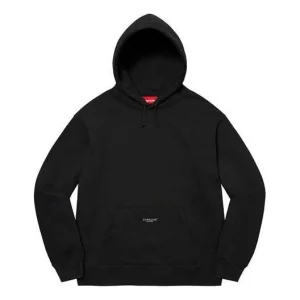 Supreme Micro Logo Hooded Sweatshirt 'Black' SUP-SS22-605