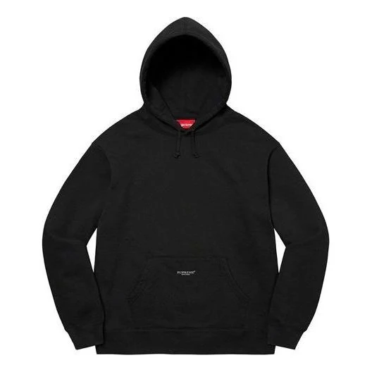 Supreme Micro Logo Hooded Sweatshirt 'Black' SUP-SS22-605