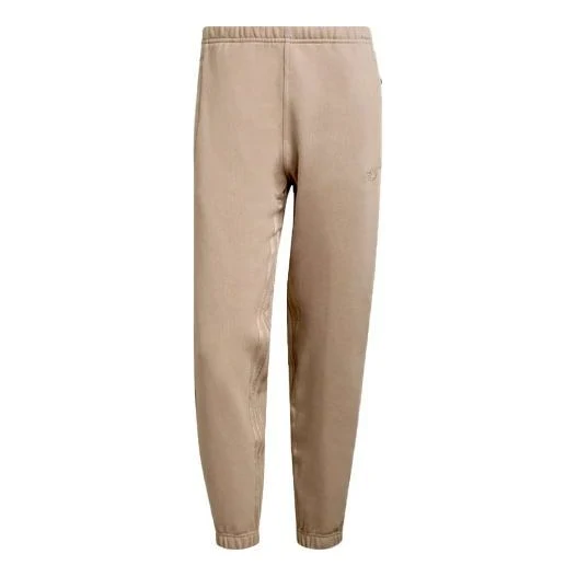 adidas originals Blue Version Series Solid Color Sports Bundle Feet Pants Khaki H33458