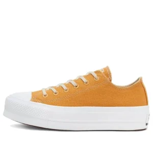 (WMNS) Converse Chuck Taylor All Star Renew Cotton Platform Low 'Sunflower Gold' 567104C