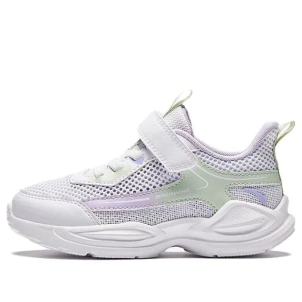 (PS) ANTA Running Series Sneakers 'White Purple Green' A322429977-2