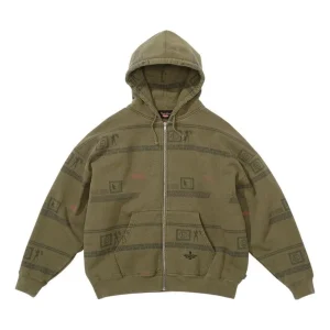 Supreme SS23 Week6 Zip Up HOODED Jacket 'Green' SUP-SS23-133