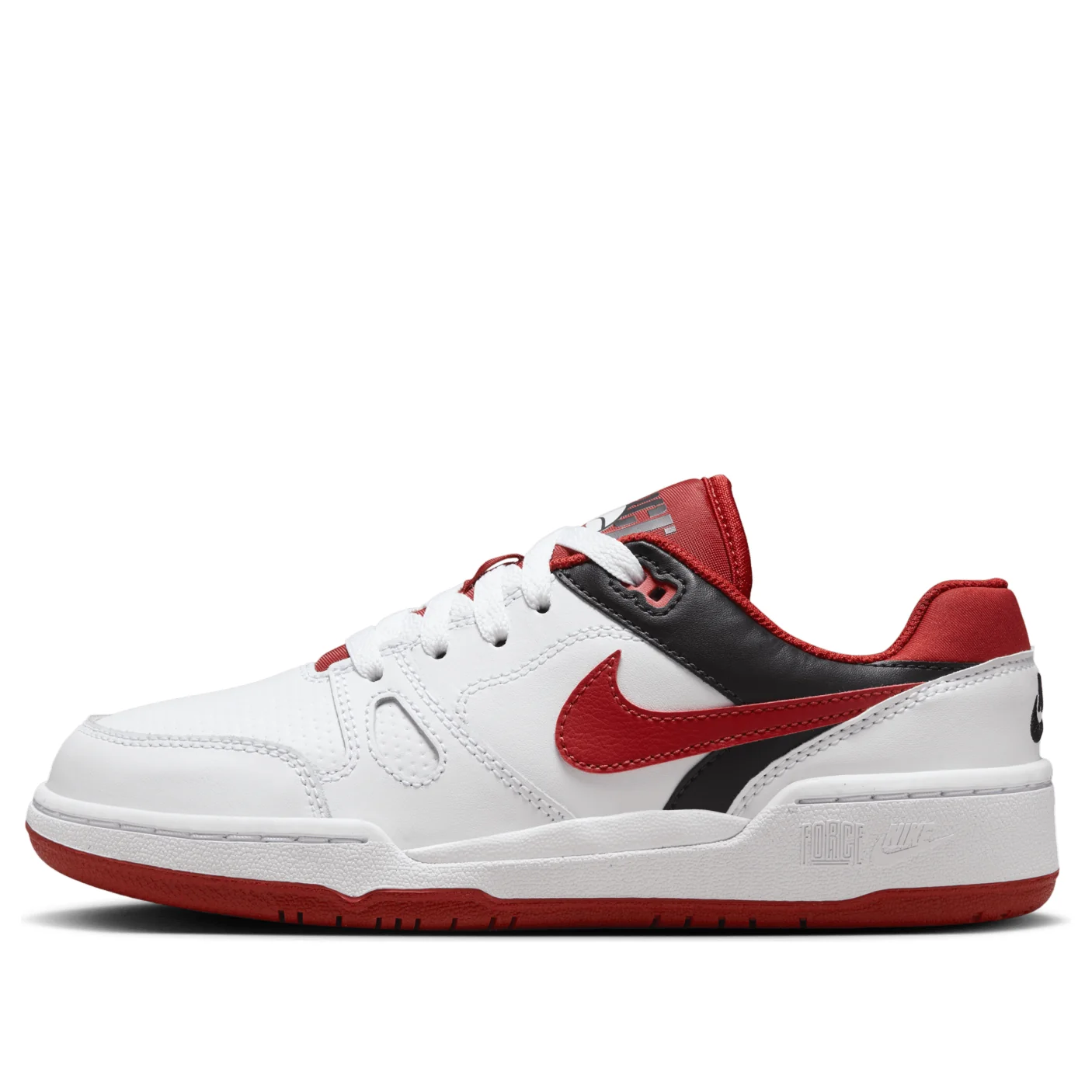 (GS) Nike Full Force Low 'White Mystic Red' FV5929-100