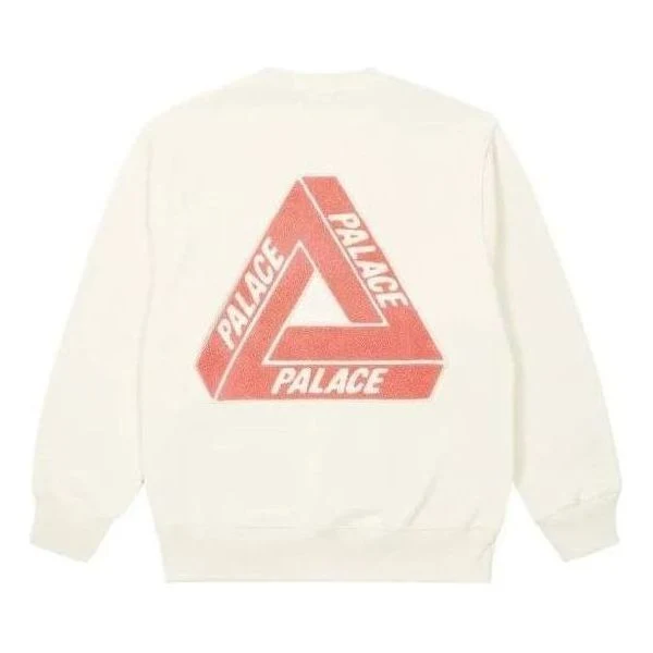 Palace Fleece Tri-Ferg Crew 'Soft White' P24CS064