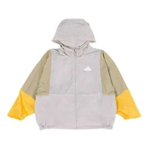 (PS) adidas Sport Jacket Asia Sizing 'Grey Yellow' IT4042