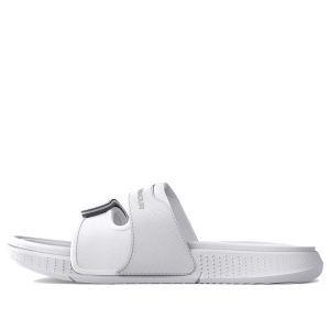 (WMNS) Under Armour Ansa Studio Slide 'White Halo Grey' 3025045-101