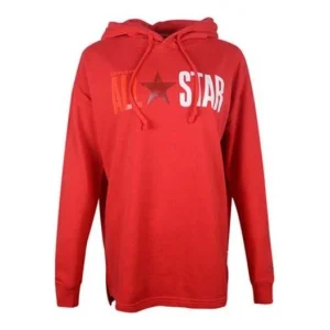 (WMNS) Converse Chuck Taylor All Star Printed Hoodie Asia Sizing 'Red' 10017310-A04