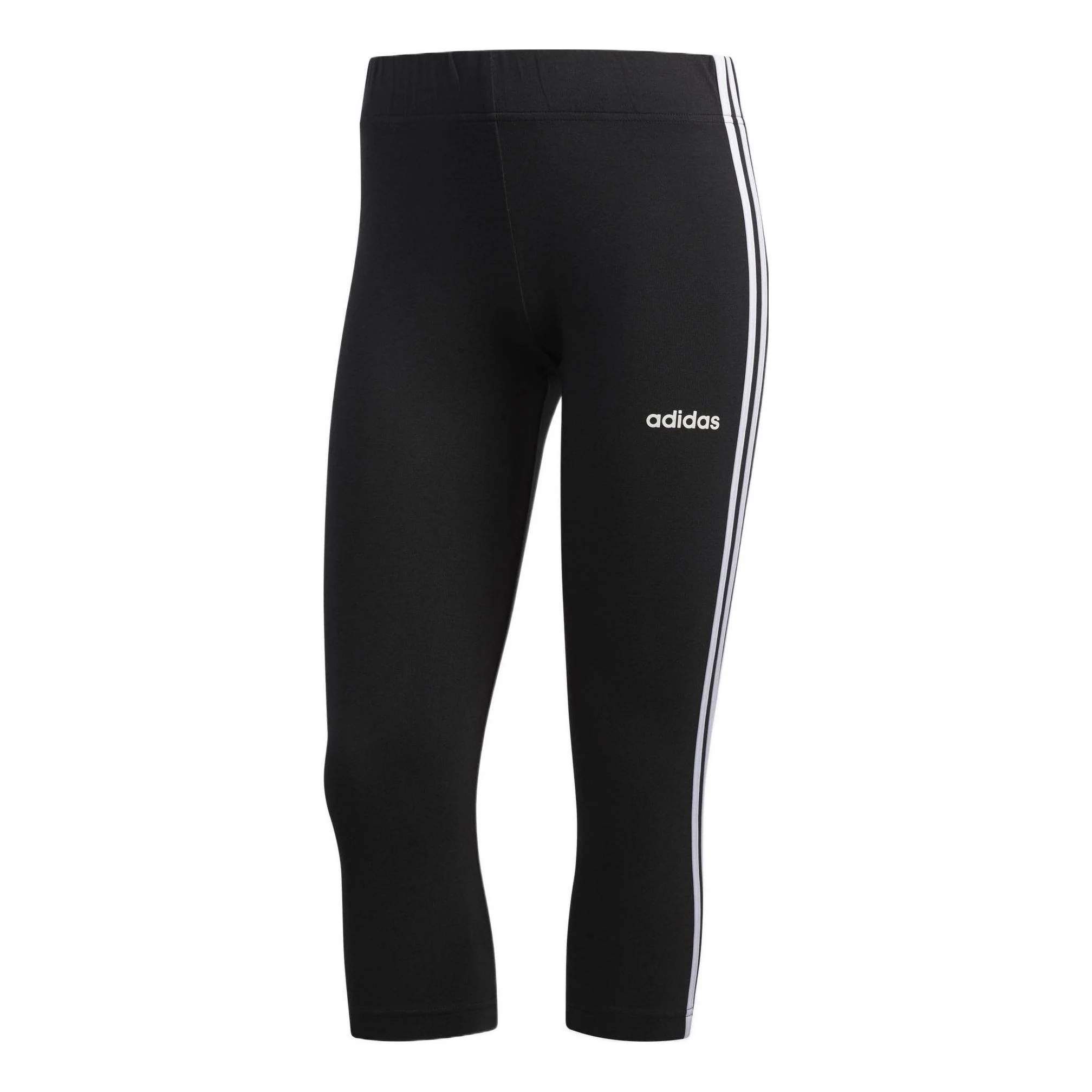 (WMNS) adidas 3-Stripes 3/4 Tights Asia Sizing 'Black White' DZ8467