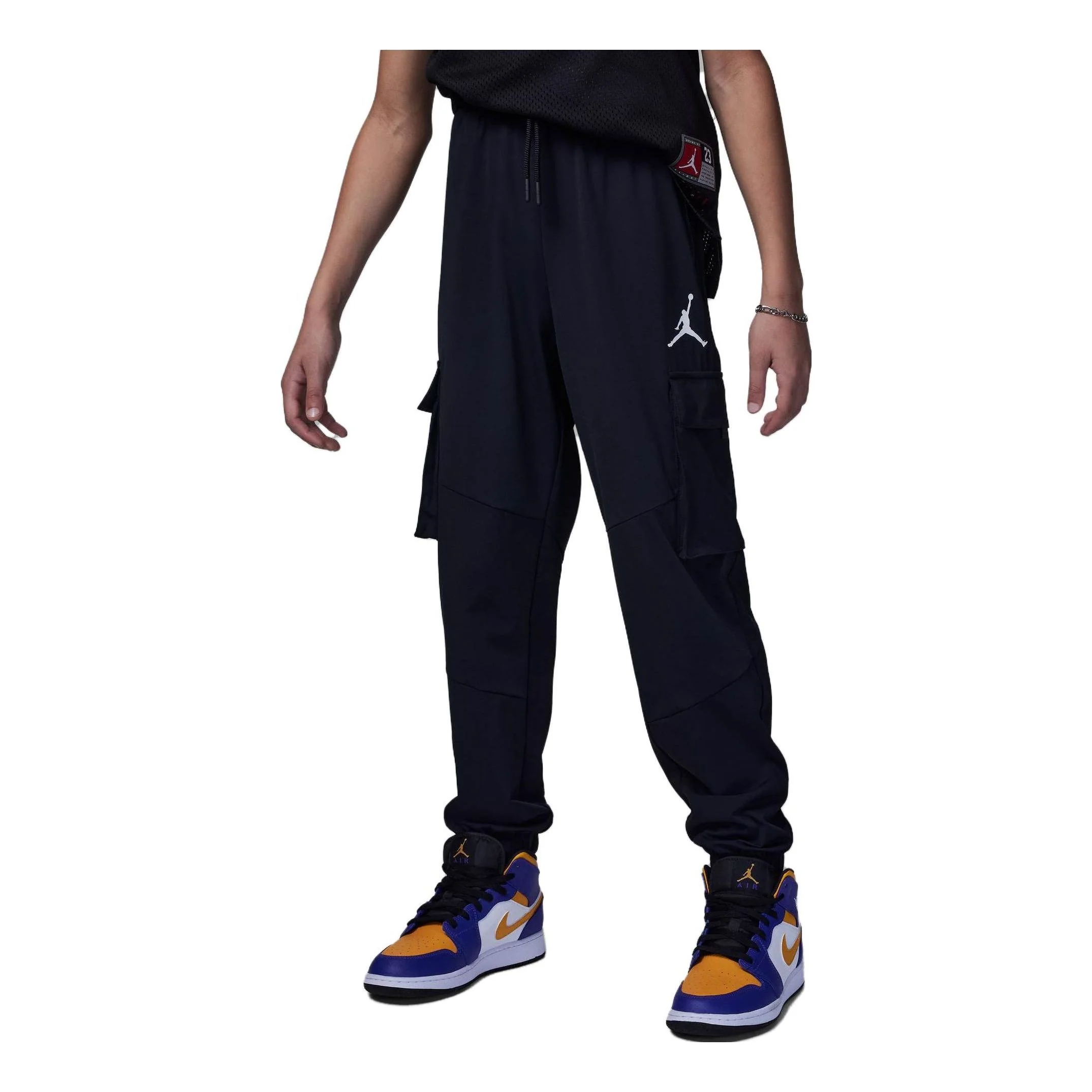 (GS) Air Jordan Cargo Pants 'Black' FQ0656-010