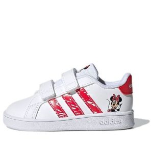 (TD) adidas x Disney Minnie Mouse Grand Court 'Cloud White Ray Red' GY8011
