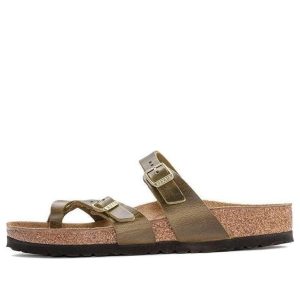 (WMNS) Birkenstock Mayari Oiled Leather Narrow Fit 'Olive' 1023350