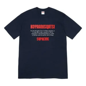 Supreme Week 17 Koyaanisqatsi Tee T SUP-FW20-380-DBLU